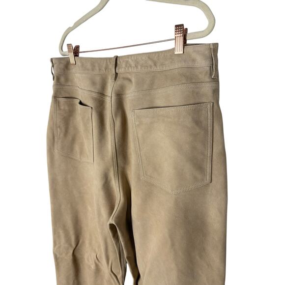 Helsa Suede 5 Pocket Trouser Pants High Waisted Wide Leg Y2K Baggy Utility XL - Picture 11 of 12